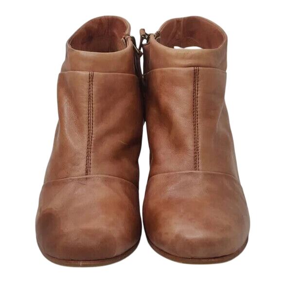 Tan Ugg Wedge Heel Ankle Booties Size US 8.5 - Picture 2 of 10